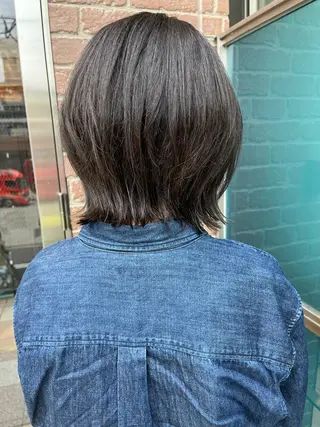 ミディアム カラー パーマ ヘアアレンジ メンズ キッズ ネイル マツエク・マツパ アイブロウ 久木原 ゆりのヘアスタイル