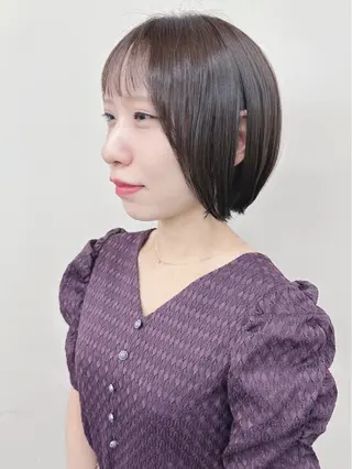 ショート ボブ/ゆるふわ ボブパーマ/とういのヘアスタイル