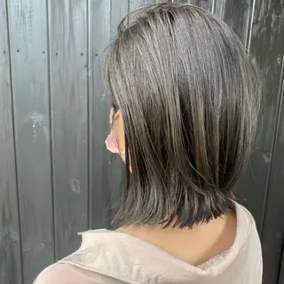 ミディアム カラー アオトソラ いしざかのヘアスタイル