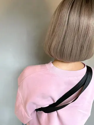 ミディアム カラー ハイライトが 得意なニキです😊のヘアスタイル