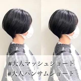 ショート カラー ショート/ボブ/ 透明感カラー/ほのかのヘアスタイル
