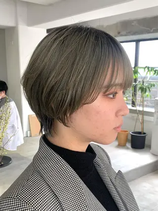 ショート 🌿似合わせ透明感 カラー松本朋幸🌿のヘアスタイル