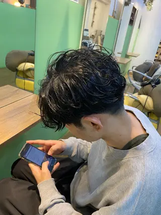 パーマ ヘアアレンジ メンズ Jr.スタイリスト エシカル🌱松原大将のヘアスタイル