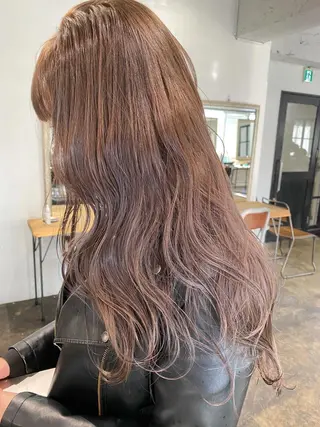 ロング カラー レイヤー暖色カラー 池袋Yamamotoのヘアスタイル