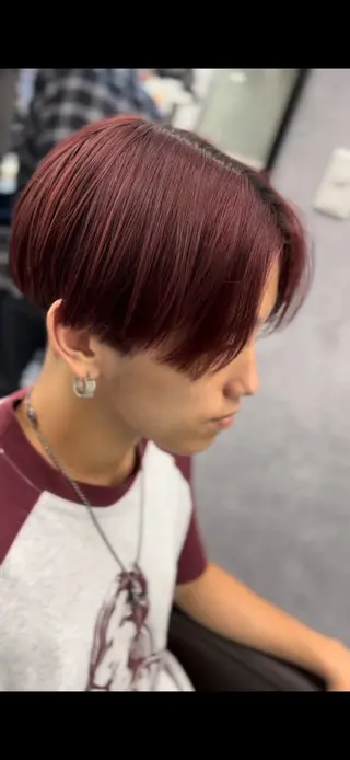 ミディアム 新宿メンズショート 💈細田 結人のヘアスタイル