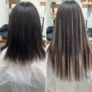 ダブルスキルエクステ /羽エクステ白石宇由のヘアスタイル