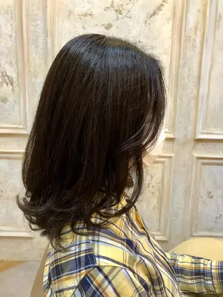 セミロング カラー 鷺沼駅徒歩1分 キシタクのヘアスタイル