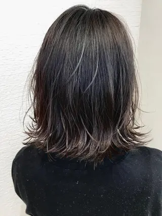 ミディアム カラー パーマ 清野 大のヘアスタイル