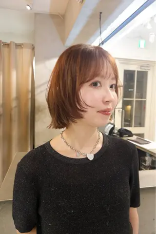 ショート カラー じゅわっと暖色カラー 🍊Moemiのヘアスタイル