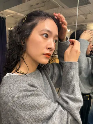 ミディアム パーマ 似合わせカット レイヤー/ボブのヘアスタイル