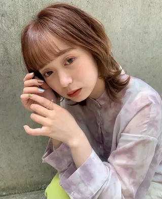 ミディアム カラー 🤍透明感/韓国風 🤍サクラギヒトミのヘアスタイル