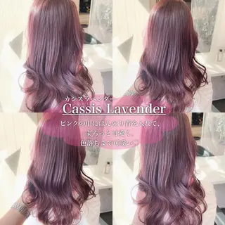 ロング カラー ハイトーン×レイヤー カットTAKUMIのヘアスタイル