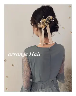 セミロング ヘアアレンジ 市川 千夏のヘアスタイル