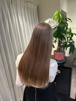 ロング カラー HANAME 原宿美容室のヘアスタイル