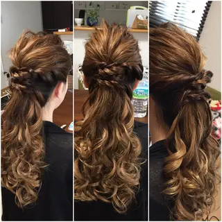セミロング ロング ヘアアレンジ 大賀 海夕の眉毛・アイブロウイメージ