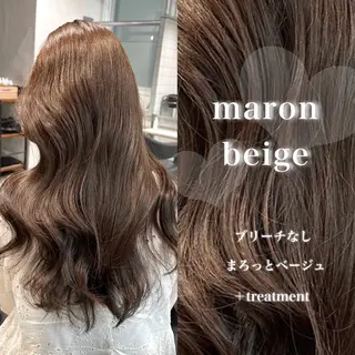 ロング カラー 韓国風艶髪🎀 暖色カラー🤍のヘアスタイル