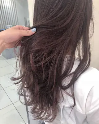 セミロング カラー marju銀座 マージュギンザのヘアスタイル