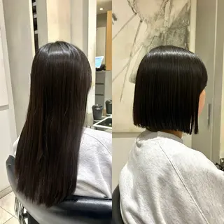 ショート サラ艶/韓国ヘア ︎🌟璃奈 (ﾘﾅ)のヘアスタイル