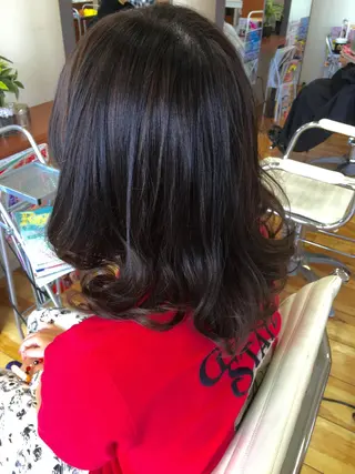 ミディアム カラー 髪質改善×レイヤー 高嶋のヘアスタイル