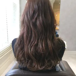 ロング カラー ヘアアレンジ hase _のヘアスタイル
