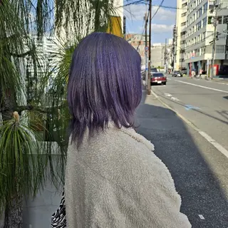 ミディアム あべかりん/原宿 /マツパ/ハイトーンのヘアスタイル