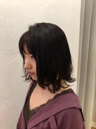 ミディアム 🟩白髪ぼかし/ボブ /ショートヘア/大司のヘアスタイル