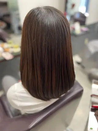 セミロング カラー ⭐️髪質改善⭐️ 大野輝のヘアスタイル