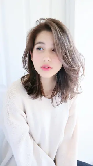 ミディアム カラー ヘアアレンジ 似合わせhair🔸 アサダ　タカコ🔸のヘアスタイル