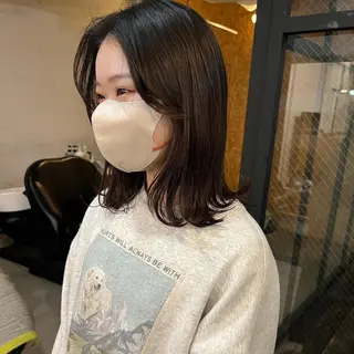 ミディアム 🍃透明感スタイル ｙｕ-ｋａ🍃のヘアスタイル