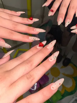 ネイル 33nail✴️栄 スミレ❇️Gel-xのネイルデザイン