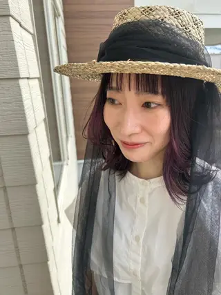 ミディアム ayumi ／透明感カラーのヘアスタイル
