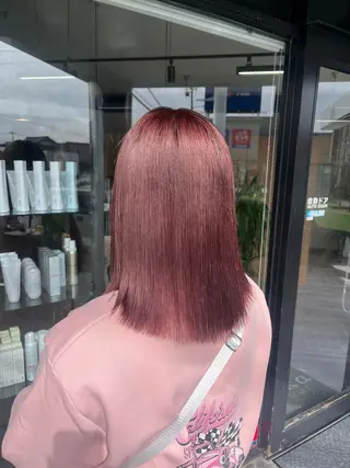 ミディアム alu yuinaのヘアスタイル