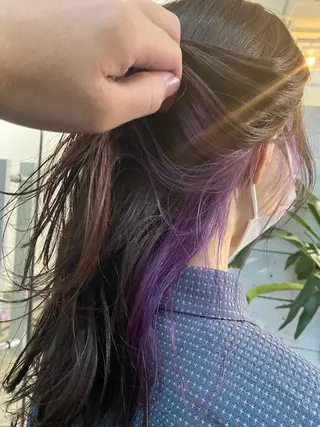 カラー 森貴裕/ベージュ/ パーマ/オリーブのヘアスタイル