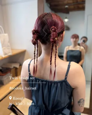 セミロング ヘアアレンジ お呼ばれセット🕊️ 高円寺/太田和のヘアスタイル