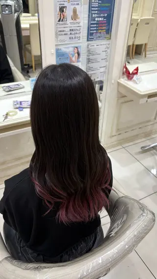 ロング カラー ash 志木南口店 りなのヘアスタイル