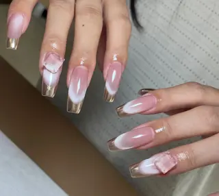 ネイル By moonネイル 🌷ワンホン/韓国風のネイルデザイン