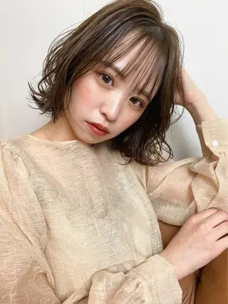 ショート パーマ ヘアアレンジ 💛似合わせカット カラー💛 amiのヘアスタイル