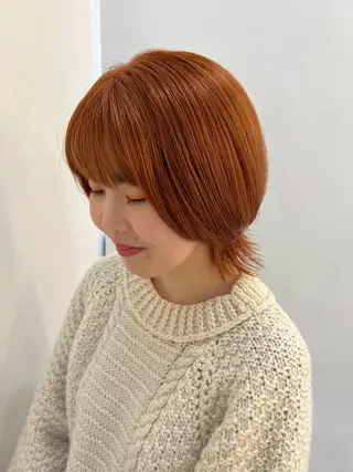 ショート カラー 🌝ぷる艶ハイトーン 柔らかヘア🍅まあやのヘアスタイル