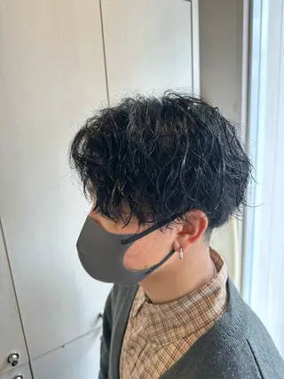パーマ メンズ あべ ゆうかのヘアスタイル