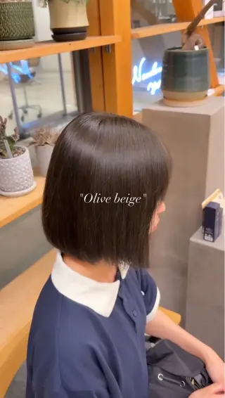 ミディアム カラー TEMIL HAIR 愛莉のヘアスタイル