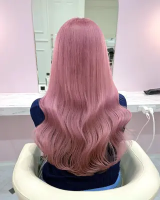 ロング カラー ハイトーンカラー💞 くるみ🎀のヘアスタイル