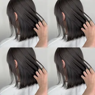ミディアム カラー 袴田 伊代のヘアスタイル