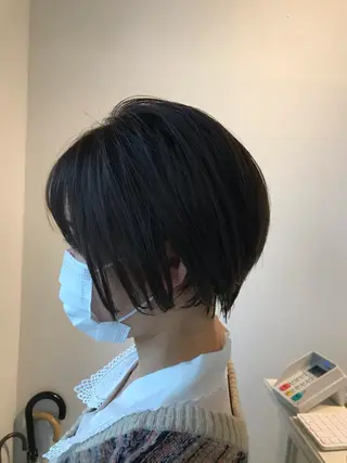 ショート ニュアンスパーマ/ レイヤー/茶屋町のヘアスタイル