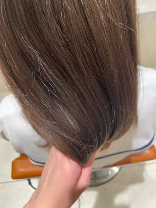 セミロング カラー 暖色/ベージュ/ メンズ/鈴木彩のヘアスタイル