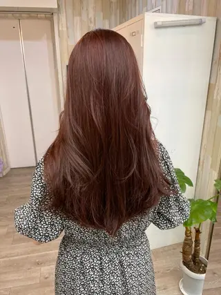 カラー ヘアアレンジ ミディアム パーマ newi 川崎店のヘアスタイル