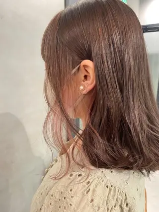 セミロング カラー 【髪質改善】 梅田　聡のヘアスタイル