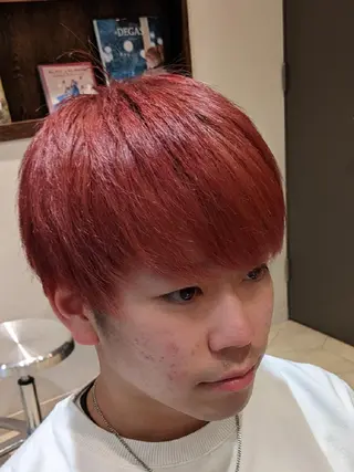 カラー ショート メンズ 深夜まで営業中‼️ レム髪質改善のヘアスタイル