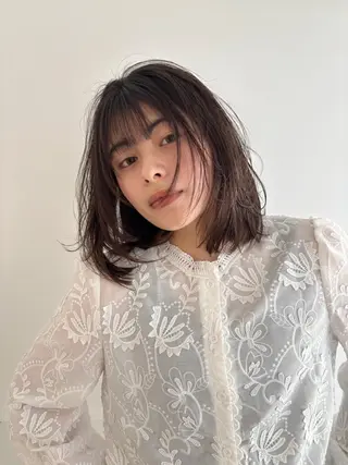 ミディアム カラー 似合わせ美髪ヘア✨ 天王寺.阿倍野🌈のヘアスタイル