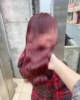 セミロング 🤍ムラ修正ブリーチ 🤍原宿/YUUのヘアスタイル