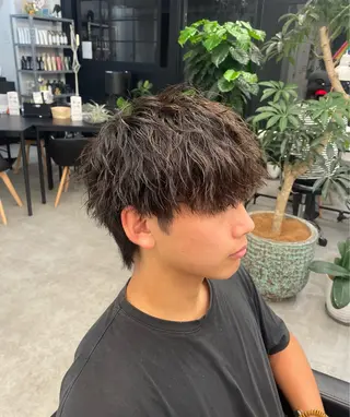 パーマ メンズ 川上拓真 ✂︎学芸大学のヘアスタイル